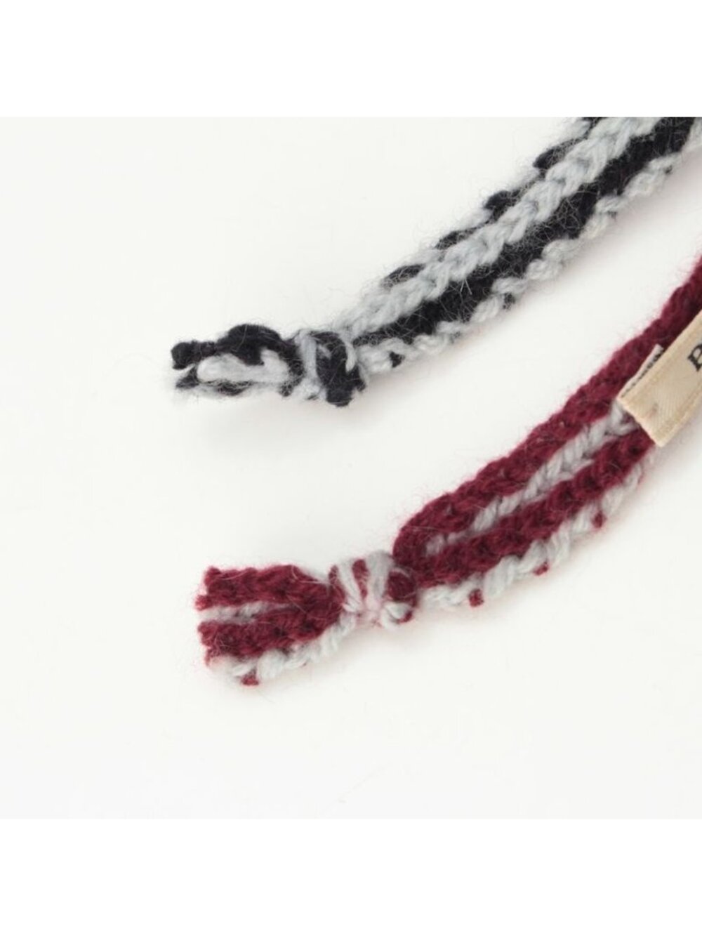 Prada Archive Knitted Crochet Necklace Black Red - Picture 9 of 10